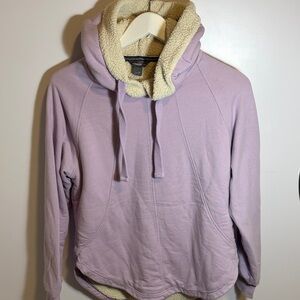 Eddie Bauer Cream Sherpa-Lined Jacket